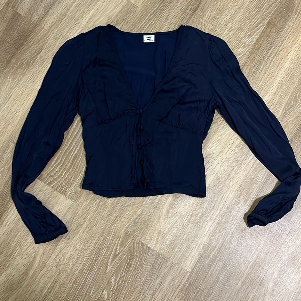 Sunday Best Satin Blouse